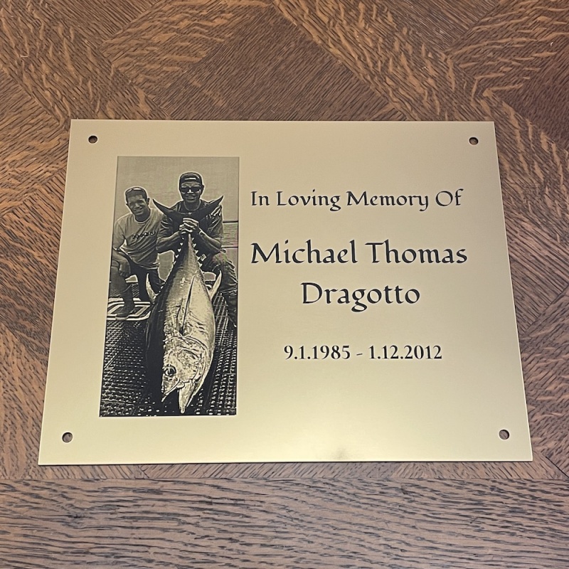 Custom Sizes Memorial plaque in remembrance plaque with photograph personalised custom size memorial plaques in centimetres various colours